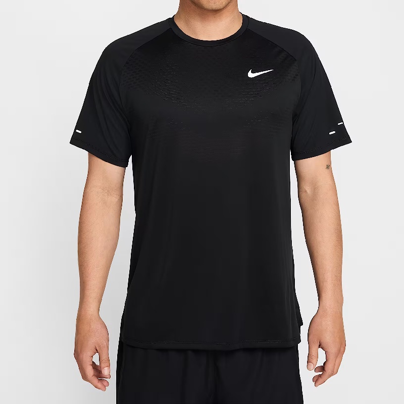 Jual Baju Lari Nike Stride Men's Dri-Fit Adv Short-Sleeve Running Top Black Original Hv5204-010 - v3.ncrsport.com