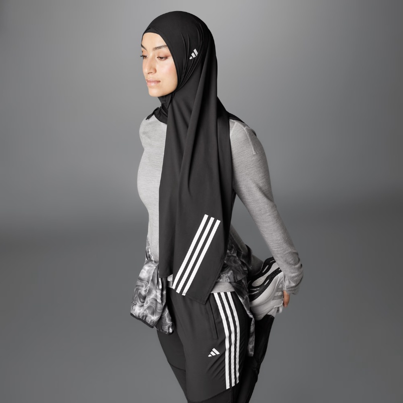 Jual Aksesoris Lari Wanita Adidas Wmns Own The Run 3-Stripes Hijab Black Original Ik5001 - v3.ncrsport.com