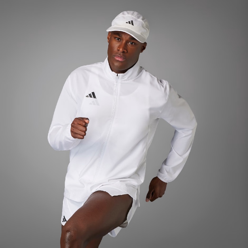Jual Baju Lari Adidas Adizero Essentials Running Jacket White Original It7586 - v3.ncrsport.com