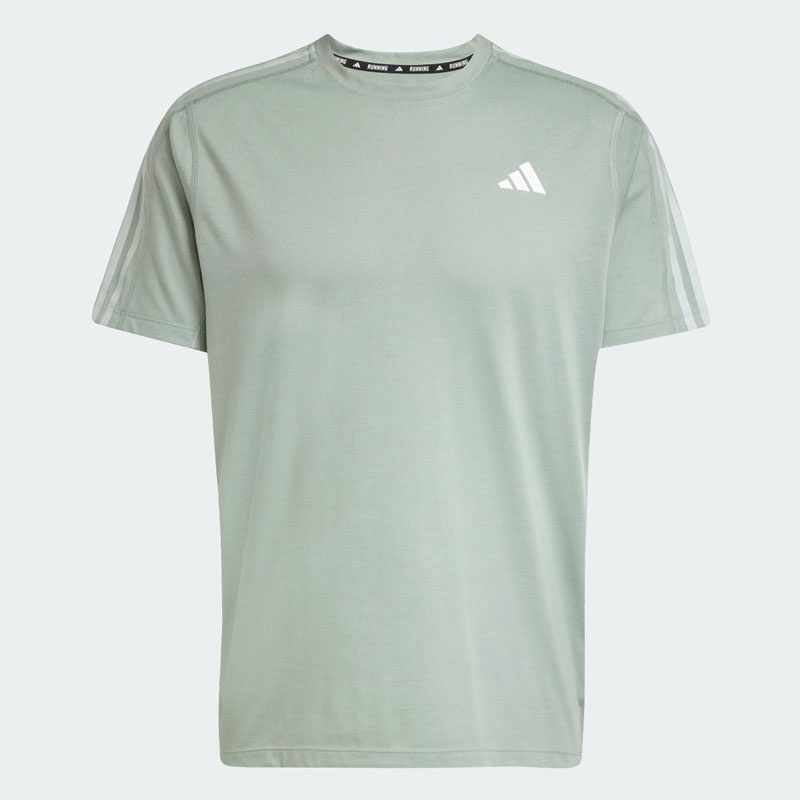 Beli Baju Lari Adidas Own The Run E 3Stripes Tee Silver Green Original Jd2314
