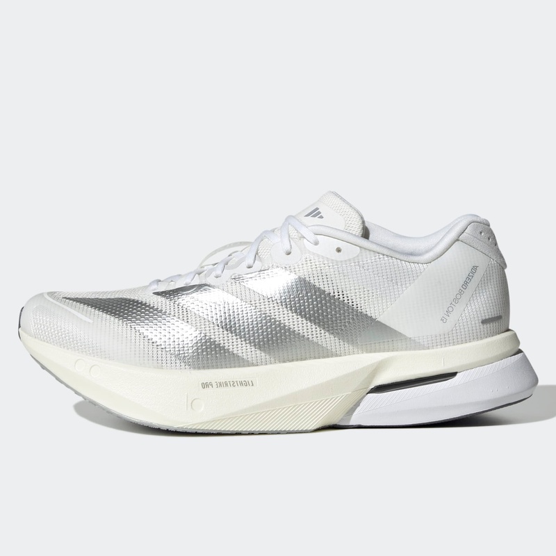 Beli Sepatu Lari Wanita Adidas Wmns Adizero Boston 13 Cloud White - Matte Silver - Dash Grey Original Js4948