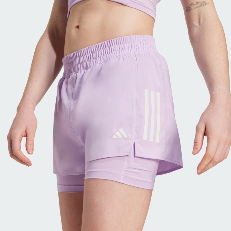 Jual Celana Lari Wanita Adidas Wmns Own The Run Climacool 2-In-1 Shorts Powder Plum Original Jw9693 - v3.ncrsport.com