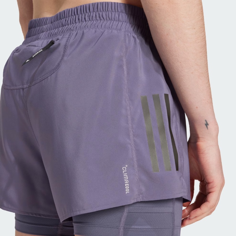 Jual Celana Lari Wanita Adidas Wmns Own The Run Climacool 2-In-1 Shorts Preloved Violet Original Jw9696 - v3.ncrsport.com