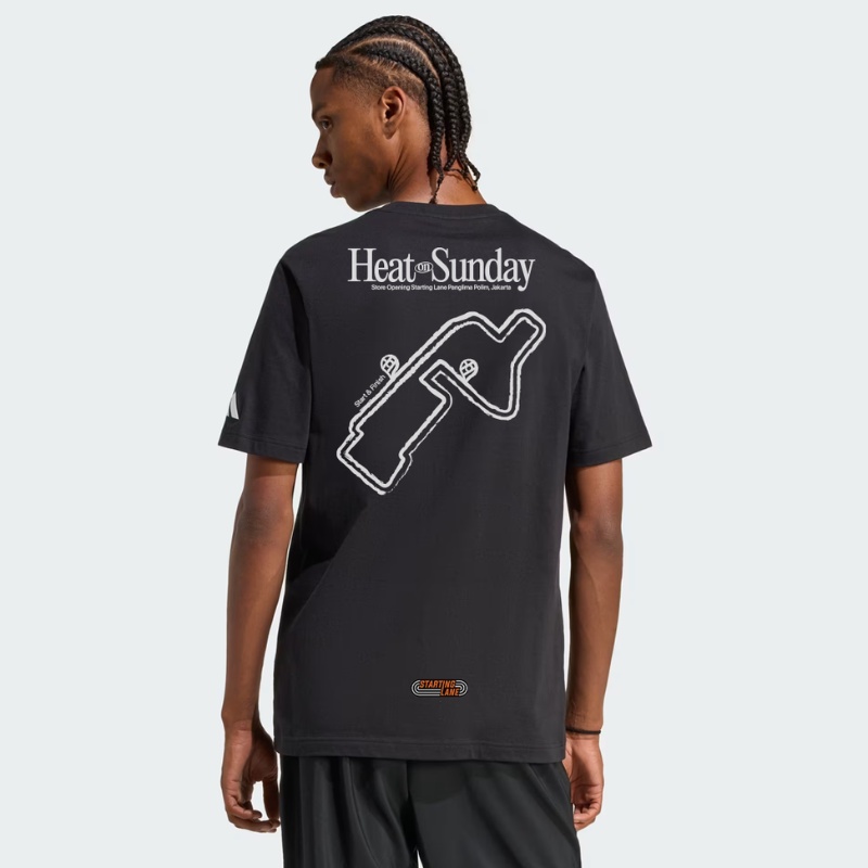 Jual Baju Lari Adidas Blank Tee X Heat On Sunday Black Original Kc6386 - v3.ncrsport.com