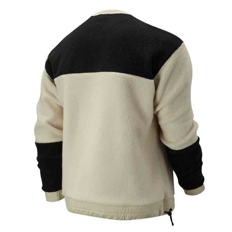 Jual Baju Sneakers New Balance Athletics Trail Blocked Sherpa Crew Beach Sand With Black Original Mt93699Be - v3.ncrsport.com