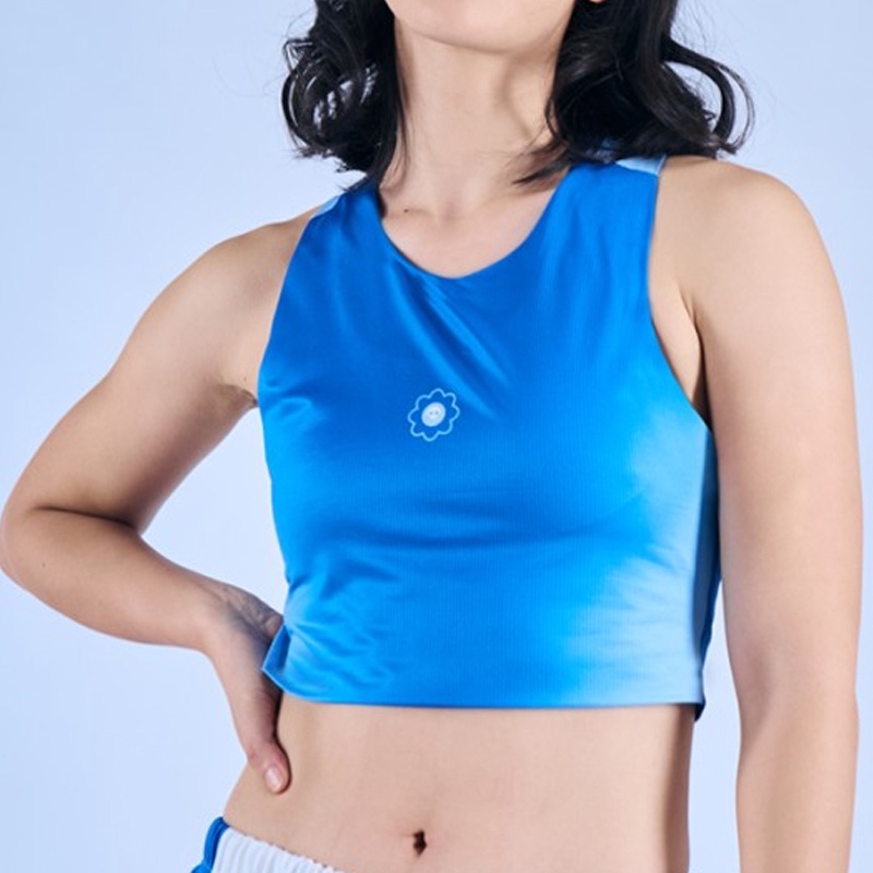 Jual Baju Lari Wanita Made For Women Wmns Sparkle Crop Top Blue Original Mw-Sparkle-Ct-Bl - v3.ncrsport.com