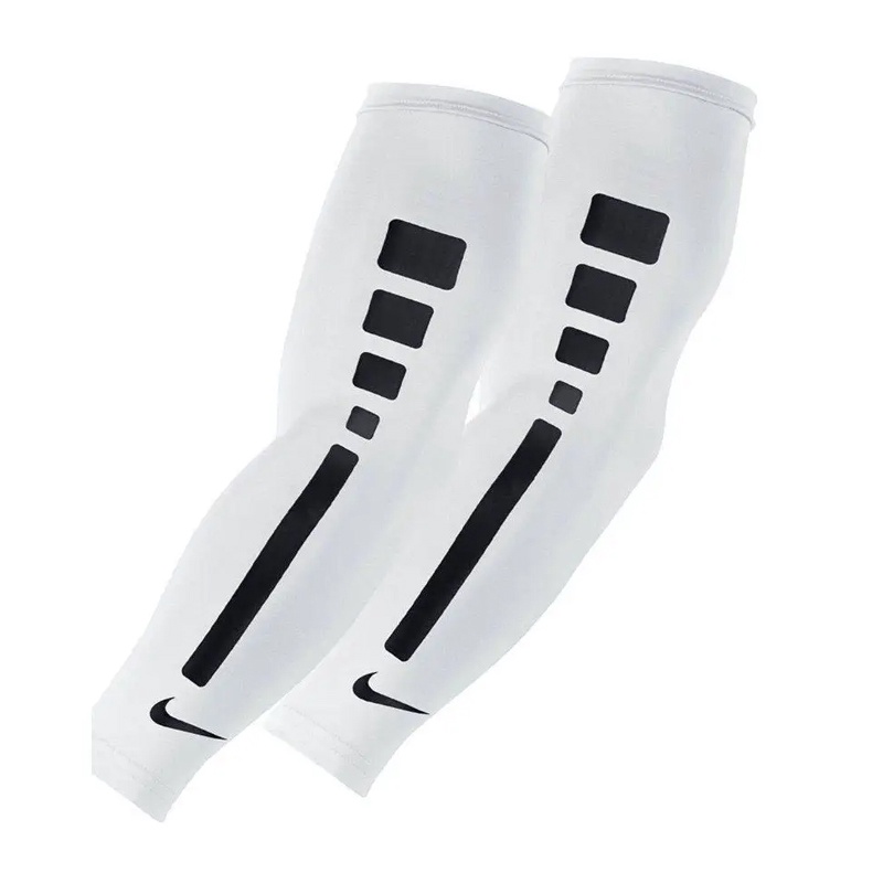 Jual Aksesoris Basket Nike Pro Elite Sleeves 2.0 White/Black Original N.000.2044.127.Lx - v3.ncrsport.com