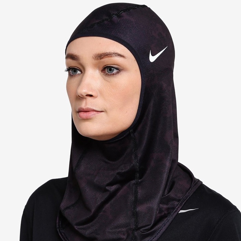 Jual Aksesoris Basket Nike Pro Printed Hijab Black Original N0000584928Ml - v3.ncrsport.com