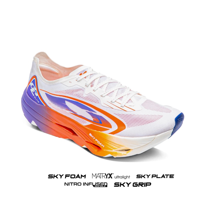 Jual Sepatu Lari Nineten Geist Ekiden Elite X Putih-Orange-Ungu Original N010825100402 - v3.ncrsport.com