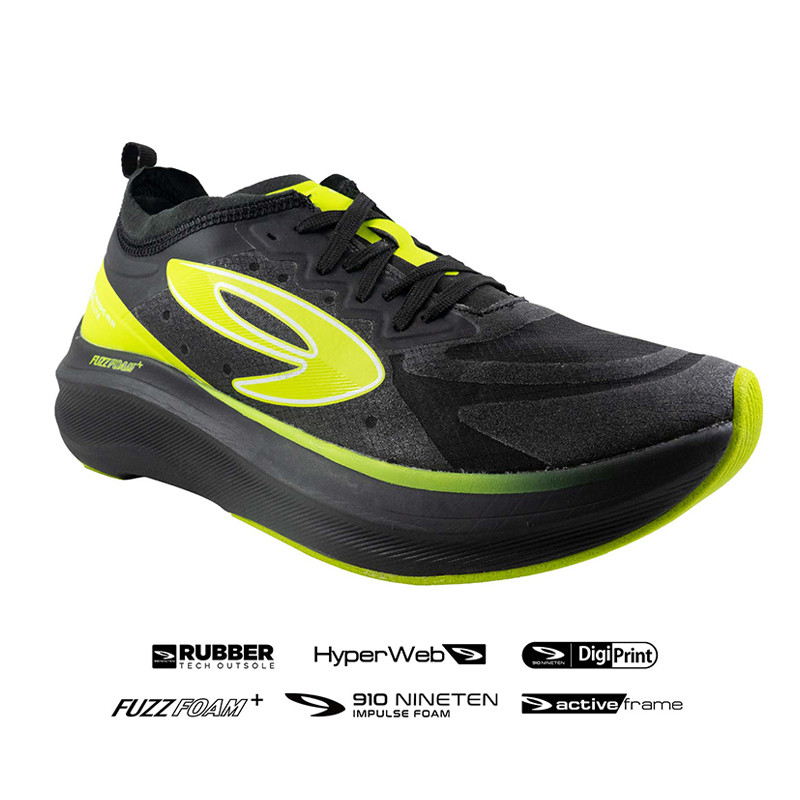 Jual Sepatu Lari Nineten Takashi Run Elite Hitam Hijau Original N167110910123 - v3.ncrsport.com