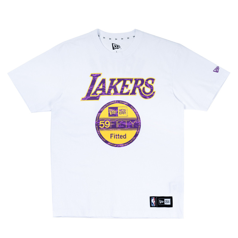 Jual Baju Sneakers New Era Nba Team Los Angeles Lakers Tee White Original Nra12141980 - v3.ncrsport.com