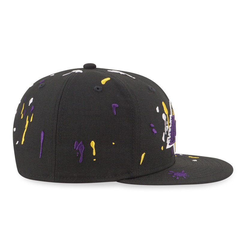 Jual Topi Basket New Era 9Fifty Los Angeles Lakers Splash Embroidery Snapback Black Original Nra13041199 - v3.ncrsport.com