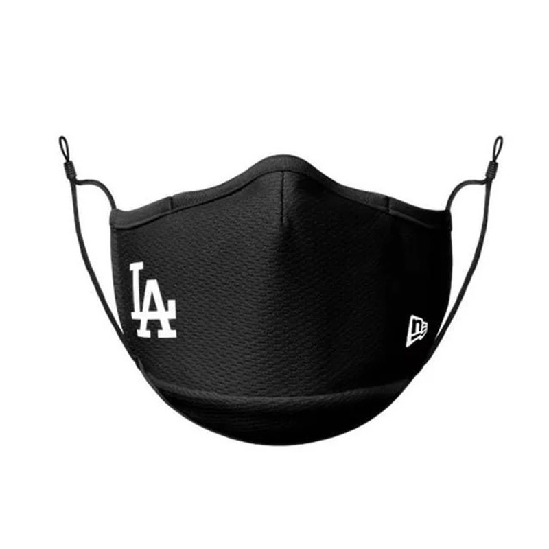 Jual Masker Sneakers New Era Los Angeles Dodgers Face Mask Black Original Nra60113270 - v3.ncrsport.com