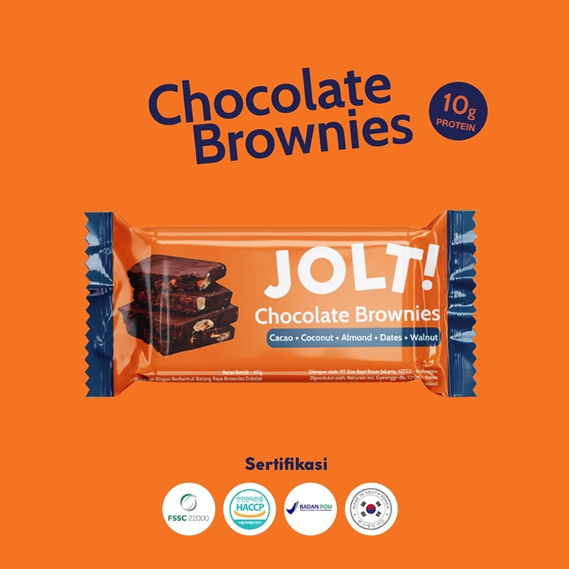 Jual Suplemen Lari Jolt! Protein Chocolate Brownies Brown Original Protein-Chocolatebrownies - v3.ncrsport.com