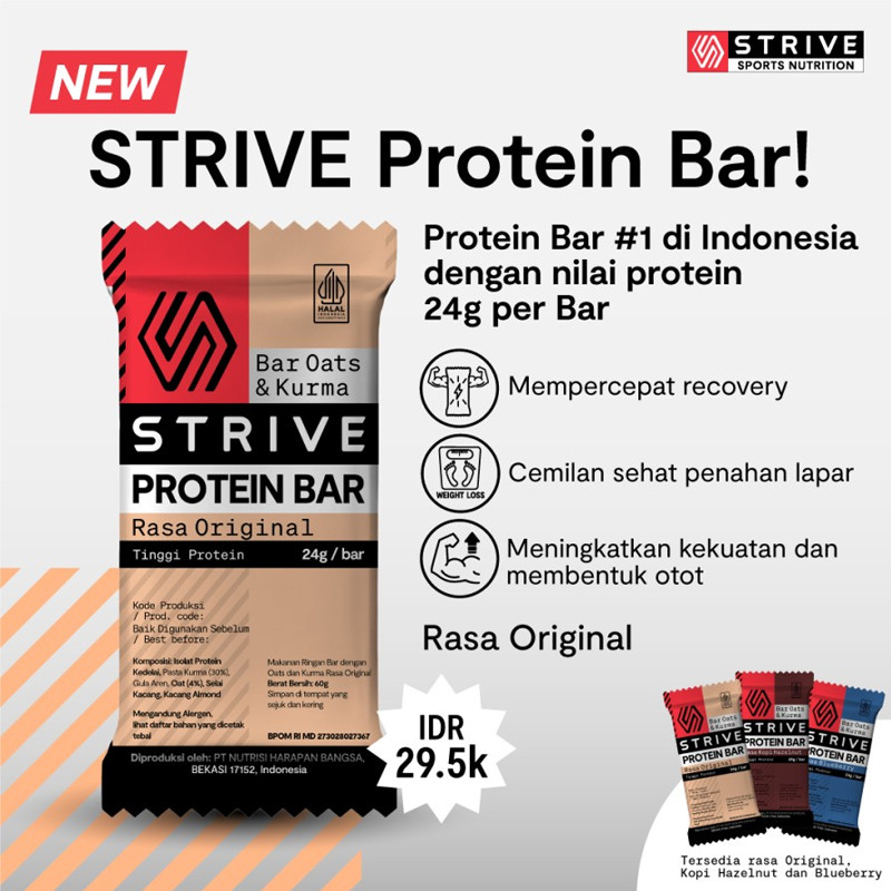 Jual Suplemen Lari Strive Protein Bar Original Original Original Protein-Original - v3.ncrsport.com