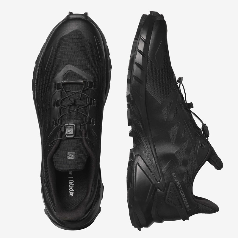 Jual Sepatu Outdoor Salomon Supercross 4 Black Original Sall4173620 - v3.ncrsport.com