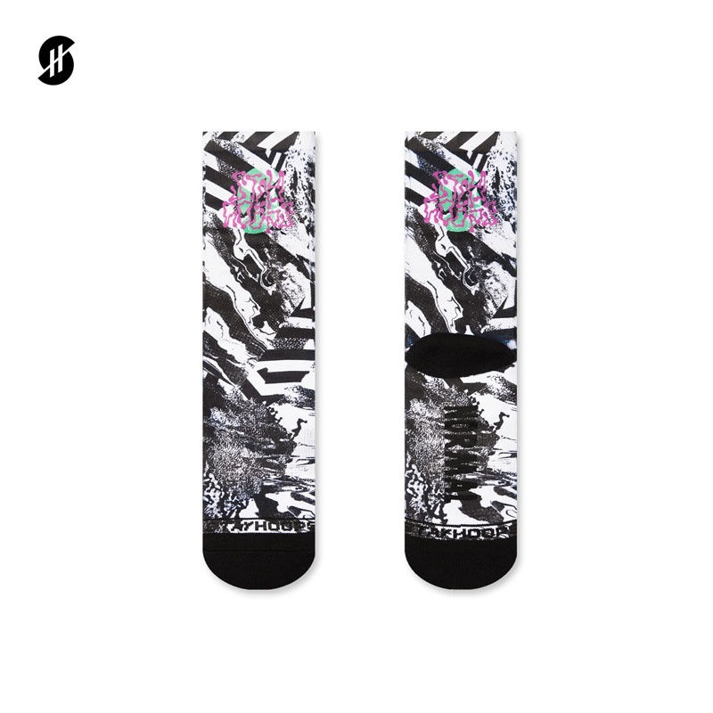 Jual Kaos Kaki Basket Stay Hoops Fullprint Sock Distort White Original Sck-1768-Reg-Mix-As - v3.ncrsport.com