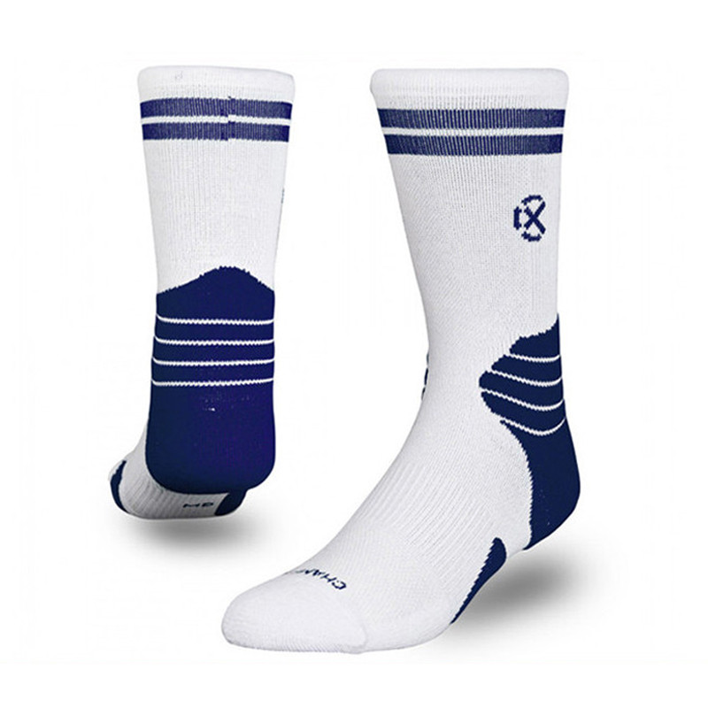 Jual Kaos Kaki Basket Rechampx Performance Crew Sock 1X White Dark Blue Original Skpc101140 - v3.ncrsport.com