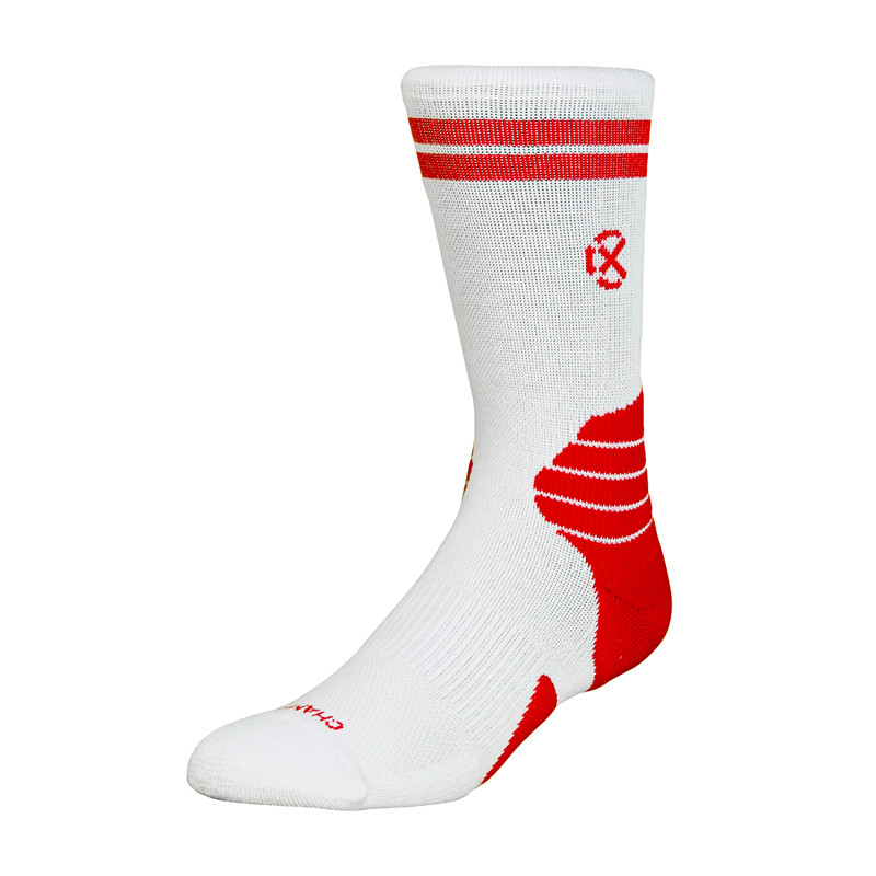 Jual Kaos Kaki Basket Rechampx Performance Crew Sock 1X White Red Original Skpc101160 - v3.ncrsport.com