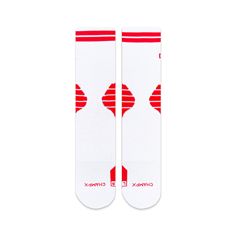 Jual Kaos Kaki Basket Rechampx Performance Crew Sock 1X White Red Original Skpc101160 - v3.ncrsport.com