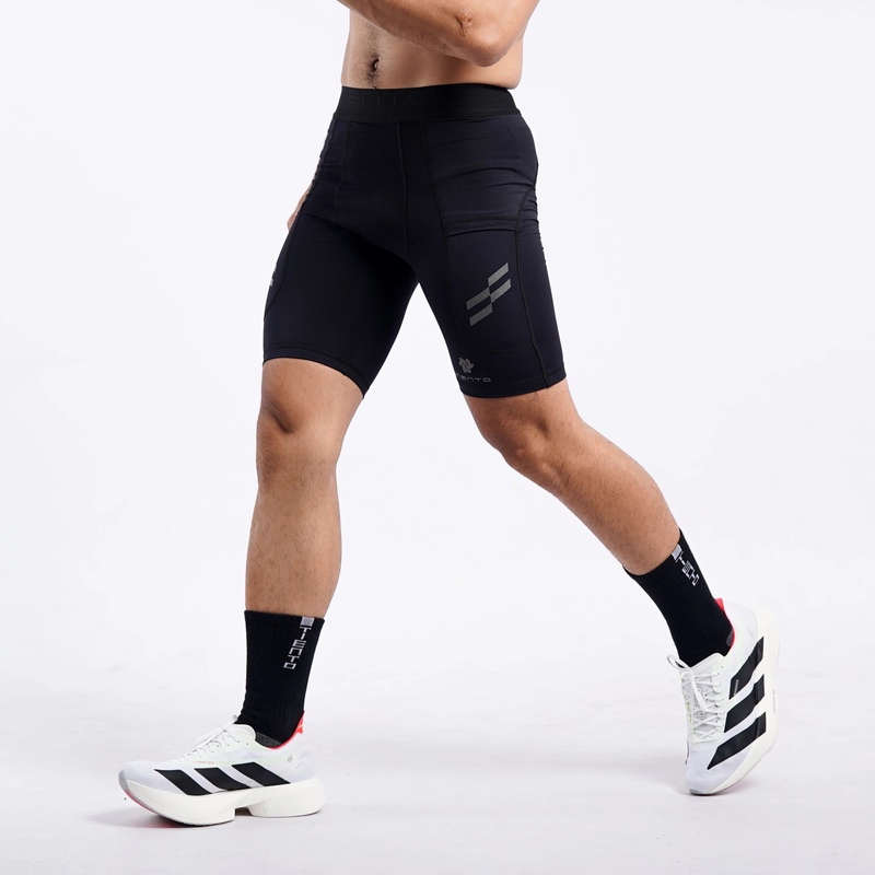 Jual Celana Lari Tiento Legging Short Pants Kroom Black Original Sp-Kroom-Men-Black - v3.ncrsport.com