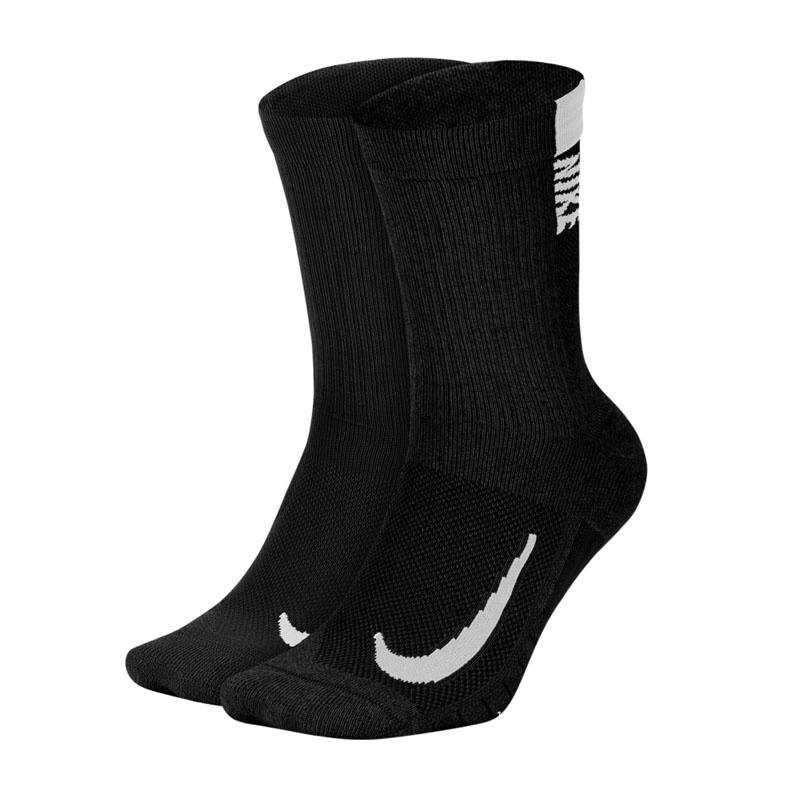 Jual Kaos Kaki Lari Nike Multiplier Crew Socks 2 Pairs Black White Original Sx7557-010 - v3.ncrsport.com