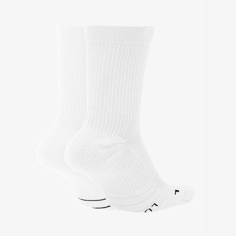 Jual Kaos Kaki Lari Nike Multiplier Crew Socks 2 Pairs White Black Original Sx7557-100 - v3.ncrsport.com