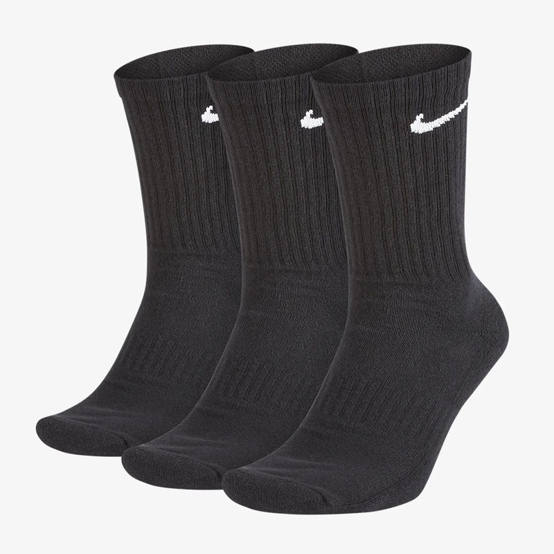 Jual Kaos Kaki Sneakers Nike 3Pk Everyday Cushion Crew Socks Black Original Sx7664-010 - v3.ncrsport.com