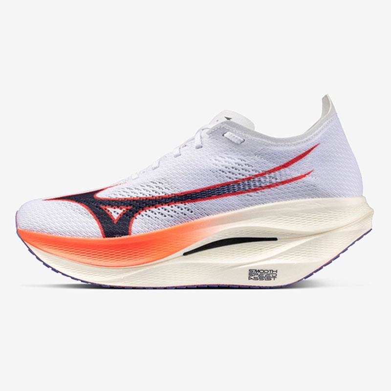Jual Sepatu Lari Mizuno Wave Rebellion Pro 3 White-Baritone Blue-Fiery Coral 2 Original U1Gd253011 - v3.ncrsport.com