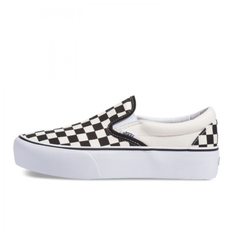 Jual Sepatu Sneakers Vans Classic Platform Slip-On Black & White Checker Original Vn00018Ebww - v3.ncrsport.com