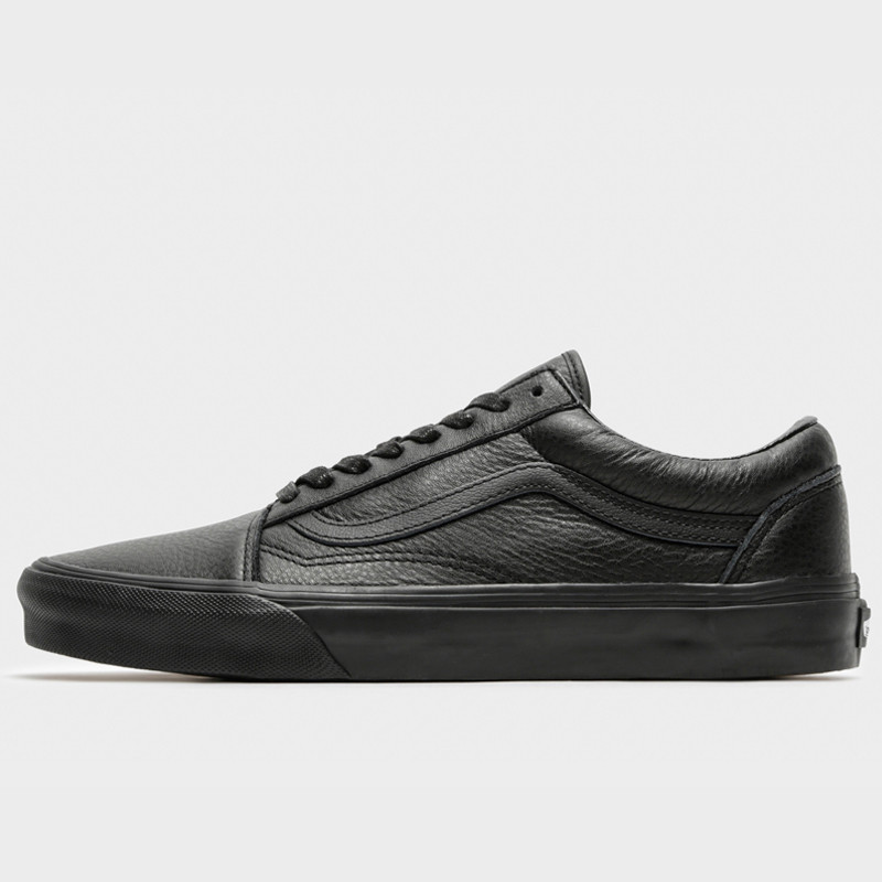 Jual Sepatu Sneakers Vans Old Skool Leather Black Original Vn0003Z6L3A - v3.ncrsport.com