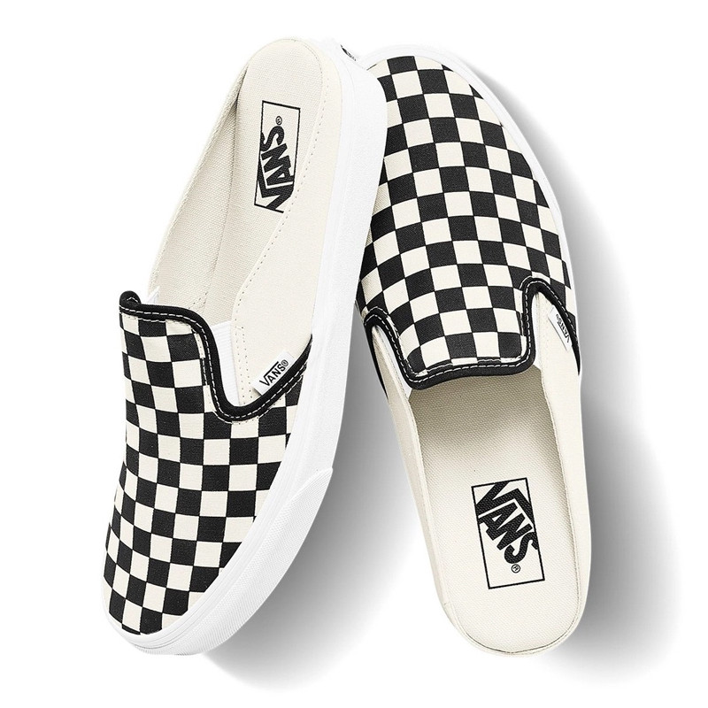 Jual Sepatu Sneakers Vans Slip-On Mule Classic Checkerboard Black White Original Vn0004Kteo1 - v3.ncrsport.com