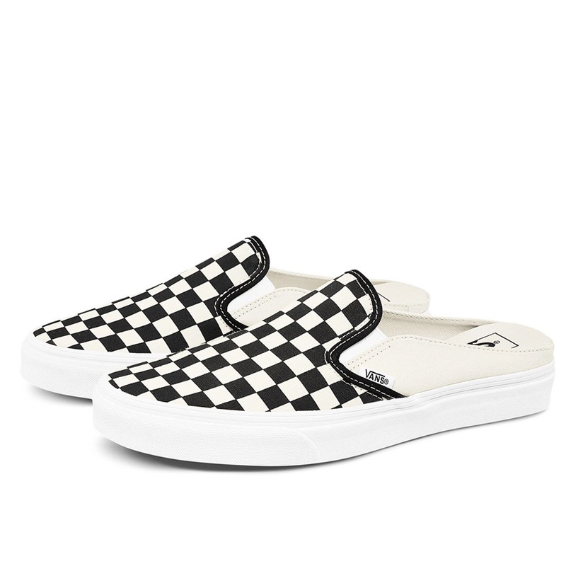 Jual Sepatu Sneakers Vans Slip-On Mule Classic Checkerboard Black White Original Vn0004Kteo1 - v3.ncrsport.com