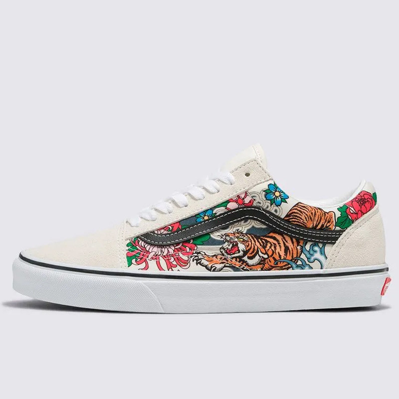 Jual Sepatu Sneakers Vans Old Skool Tiger Floral White Original Vn0005Uf6Gl - v3.ncrsport.com