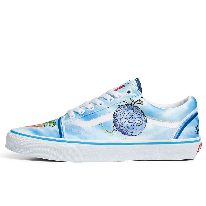 Jual Sepatu Sneakers Vans X One Piece Old Skool Devil Fruit Blue Original Vn0007Nt7Wm - v3.ncrsport.com