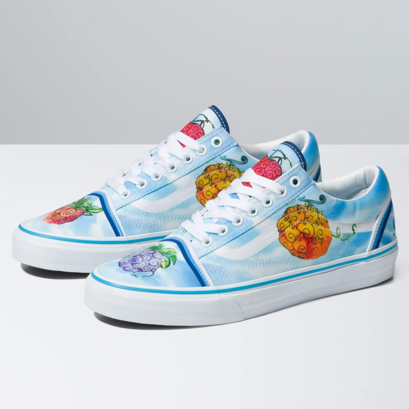 Jual Sepatu Sneakers Vans X One Piece Old Skool Devil Fruit Blue Original Vn0007Nt7Wm - v3.ncrsport.com