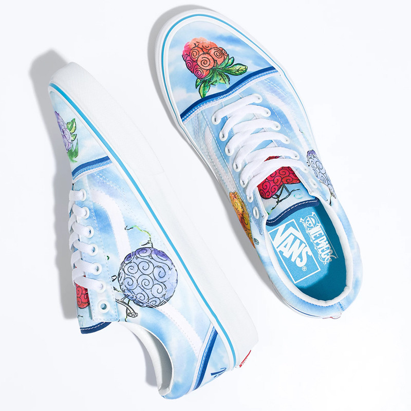Jual Sepatu Sneakers Vans X One Piece Old Skool Devil Fruit Blue Original Vn0007Nt7Wm - v3.ncrsport.com