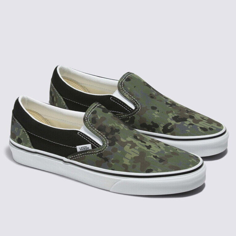 Jual Sepatu Sneakers Vans Rain Camo Classic Slip-On Green Original Vn0009Q7Bgk - v3.ncrsport.com