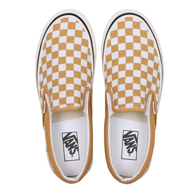 Jual Sepatu Sneakers Vans Classic Slip-On 98 Dx Checkerboard Honey Yellow Original Vn0A7Q58Bls - v3.ncrsport.com