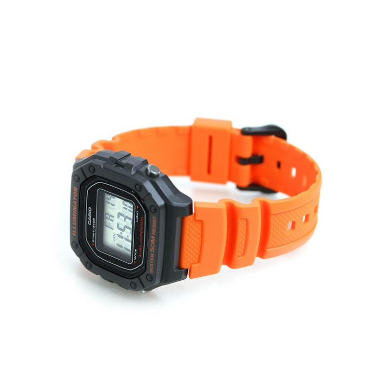 Jual Jam Tangan Training Pria Casio Digital Dial Orange Resin Strap Black Orange Original W-218H-4B2Vdf - v3.ncrsport.com