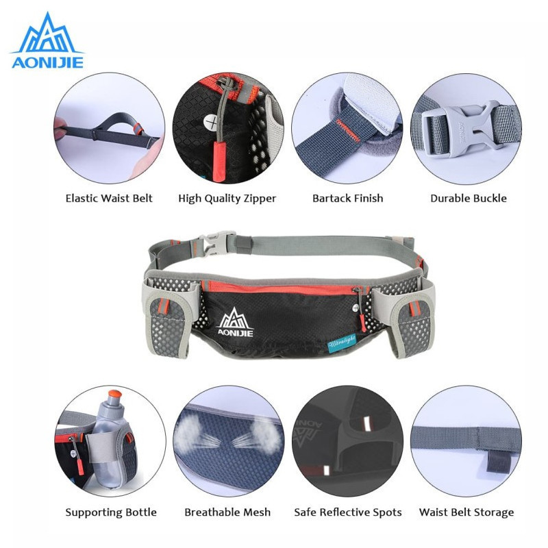 Jual Tas Lari Aonijie Waist Bag With 2 Bottles Black Original Waistbag882 - v3.ncrsport.com