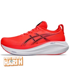 Beli Sepatu Lari Asics Gel-Nimbus 27 Flash Red - Black Original 1011B958.600