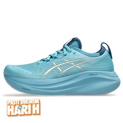 Beli Sepatu Lari Wanita Asics Wmns Gel-Nimbus 27 Standard Stillwater - Cream Original 1012B753.401