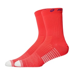 Beli Kaos Kaki Lari Asics Metaspeed Socks Crew Flash Red - Edo Purple Original 3013B225.601