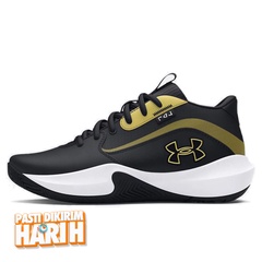 Beli Sepatu Basket Anak Under Armour Ua Gs Lockdown 7 Metallic Gold Original 3028513-001