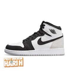 Beli Sepatu Sneakers Anak Air Jordan Aj 1 Retro High Og Gs Grey Fog Original 575441-108
