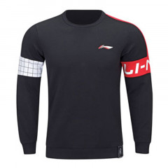 Beli Baju Badminton Li-Ning Sweatshirt Black Original Awdsd45-2