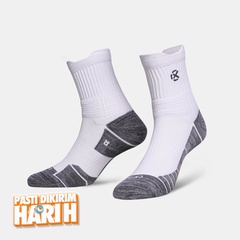 Beli Kaos Kaki Basket Rechampx Prime Quarter Socks 1X White Grey Original Cx-B320101-100 Beli Kaos Kaki Basket Rechampx Prime Quarter Socks 1X White Grey Original Cx-B320101-100