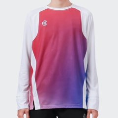 Beli Baju Lari Rechampx Race Long Sleeves Top White - Red - Blue Original Cx-R040114-614 Beli Baju Lari Rechampx Race Long Sleeves Top White - Red - Blue Original Cx-R040114-614