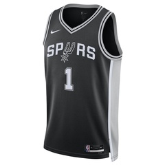 Beli Baju Basket Nike Victor Wembanyama San Antonio Spurs Swingman Jersey Black Original Dn2022-015 Beli Baju Basket Nike Victor Wembanyama San Antonio Spurs Swingman Jersey Black Original Dn2022-015